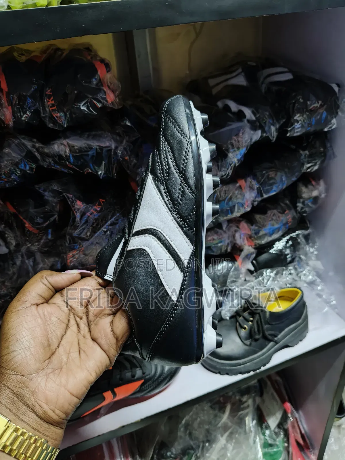 Tika Black And White Boots Size 31, 32, 33, 34, 35 And 36