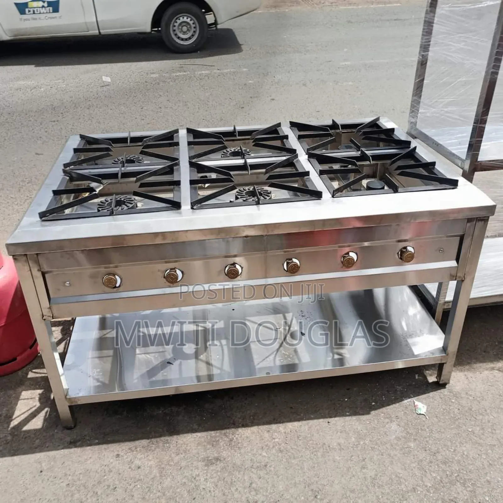 Top Pleasant Stainless Six Burner Gas Cooker