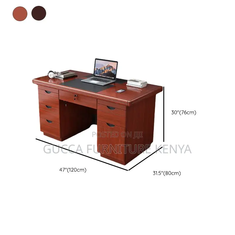 Office Tables:1.400mm Auburn Timber Rectangular Boss Table