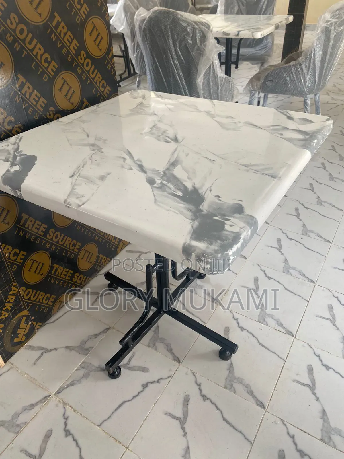 Restaurants and Bar Square Marble Table