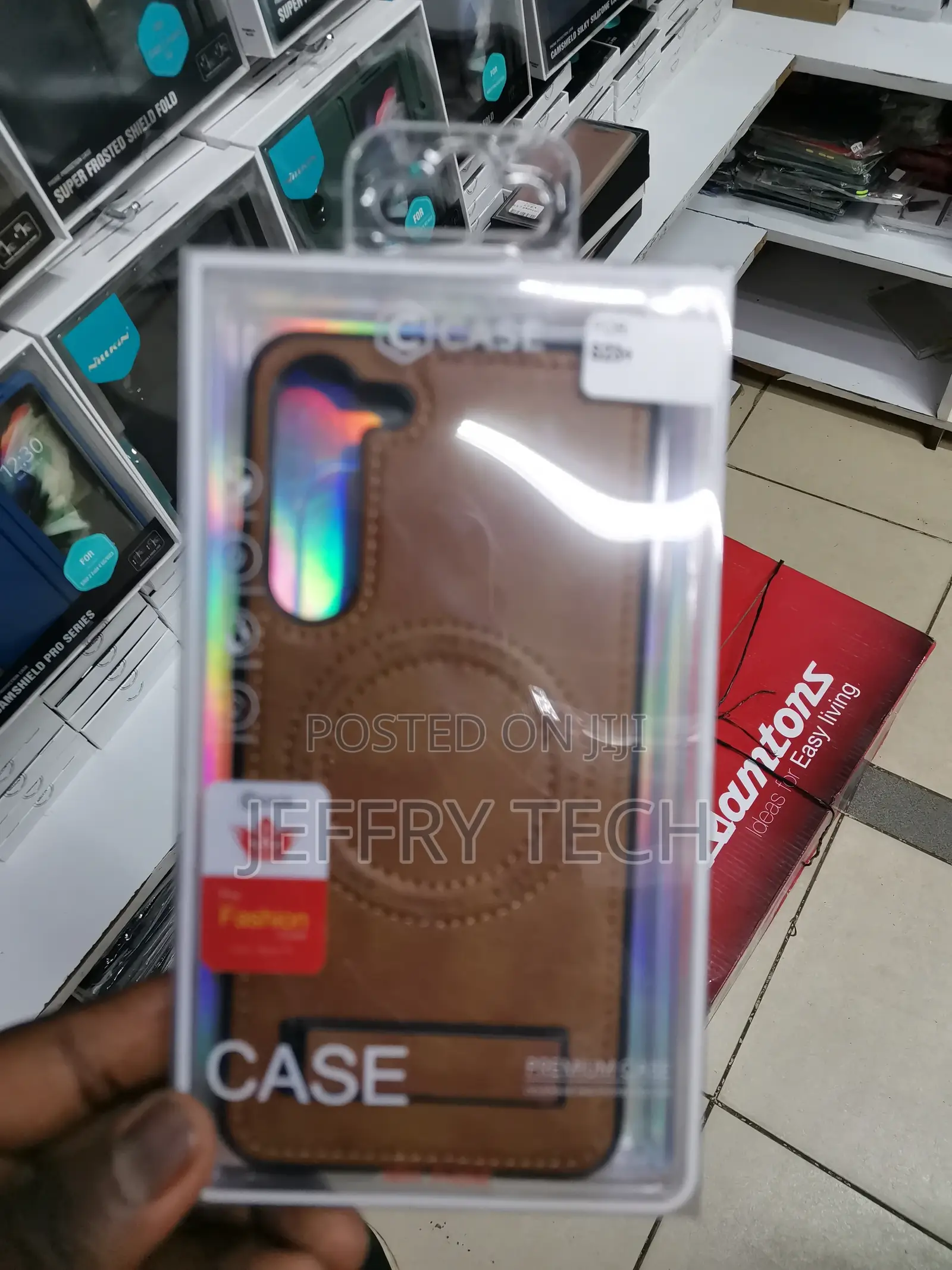 Magsafe Cover for Samsung S23 Plus,Kickstand-Brown