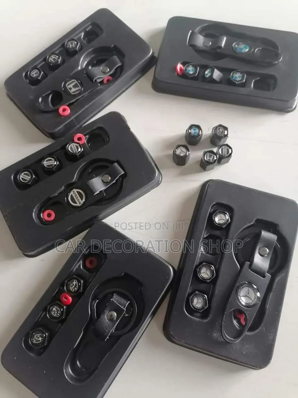 Car Black Logged Tire Valves in Different Models