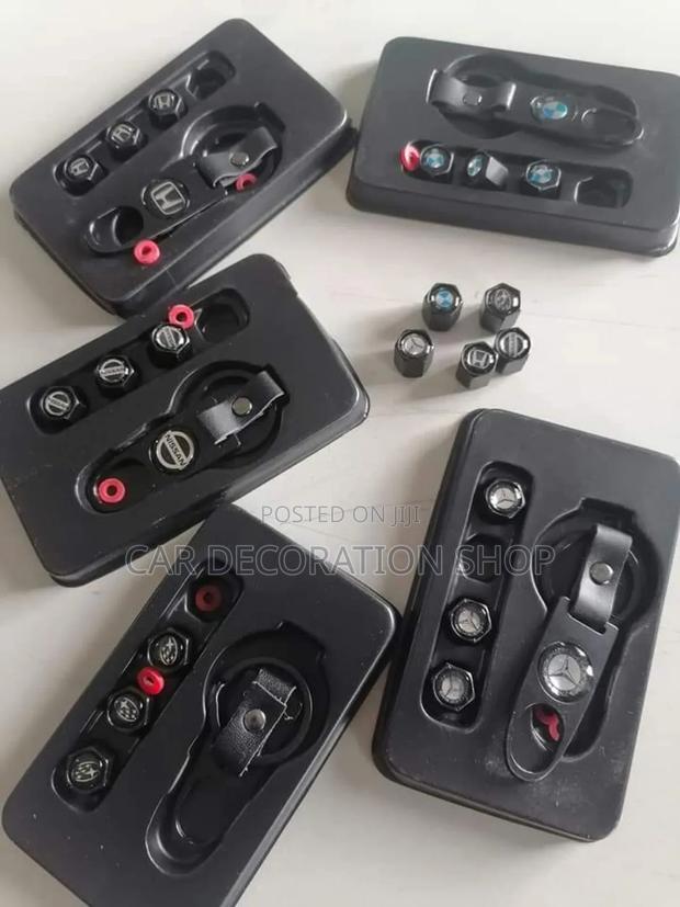 Car Black Logged Tire Valves in Different Models