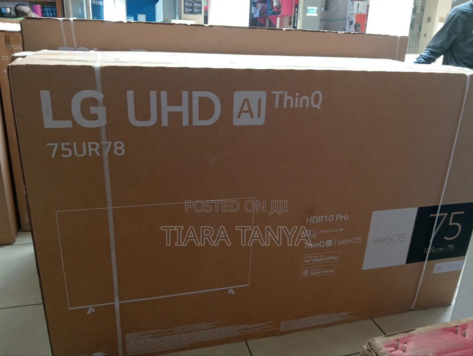 LG 75” Ultra HD Webos Smart Tv, Ai Thinq,
