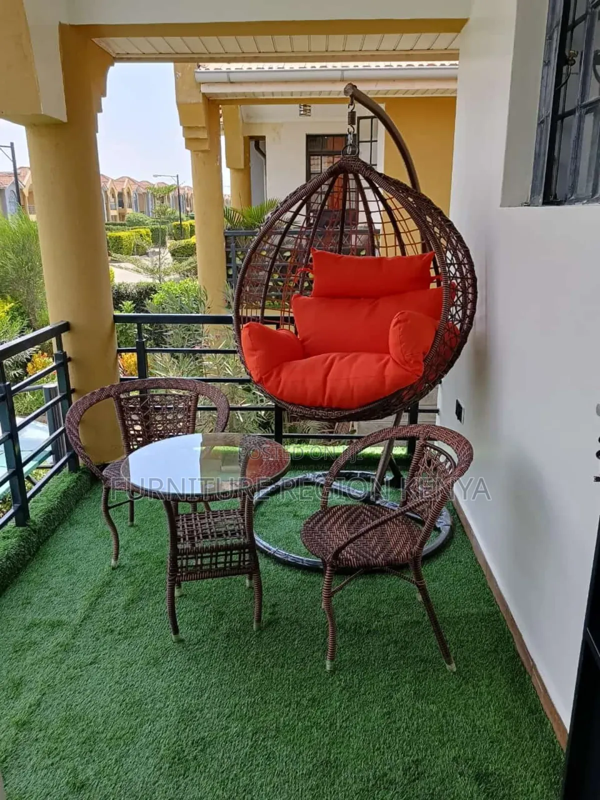 Outdoor Furniture Set With Hammock Swing