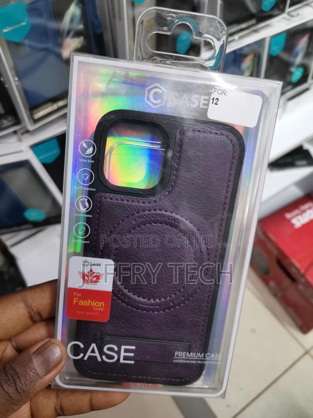 iPhone 11 Pro Max Leather Case With Stand,Magsafend -Purple - main view