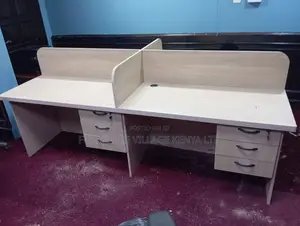 4-Way Modular Office Workstation With Drawers