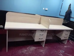 4-Way Modular Office Workstation With Drawers