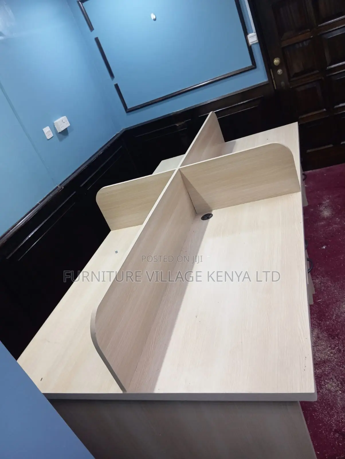 4-Way Modular Office Workstation With Drawers
