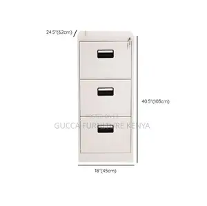 Cabinets:3-Locker Steel Office Storage Cabinet