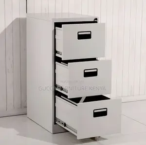 Cabinets:3-Locker Steel Office Storage Cabinet