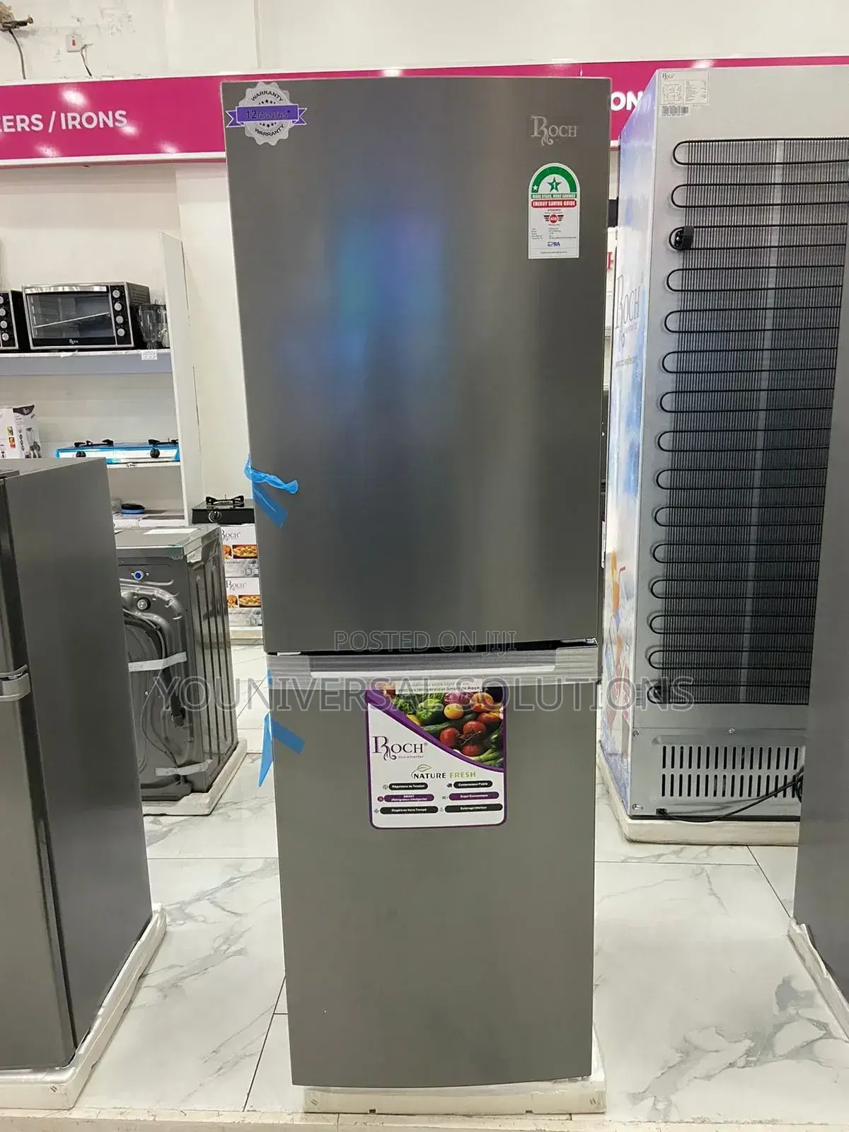 Roch RFR-400-Db-B 327l Bottom Freezer