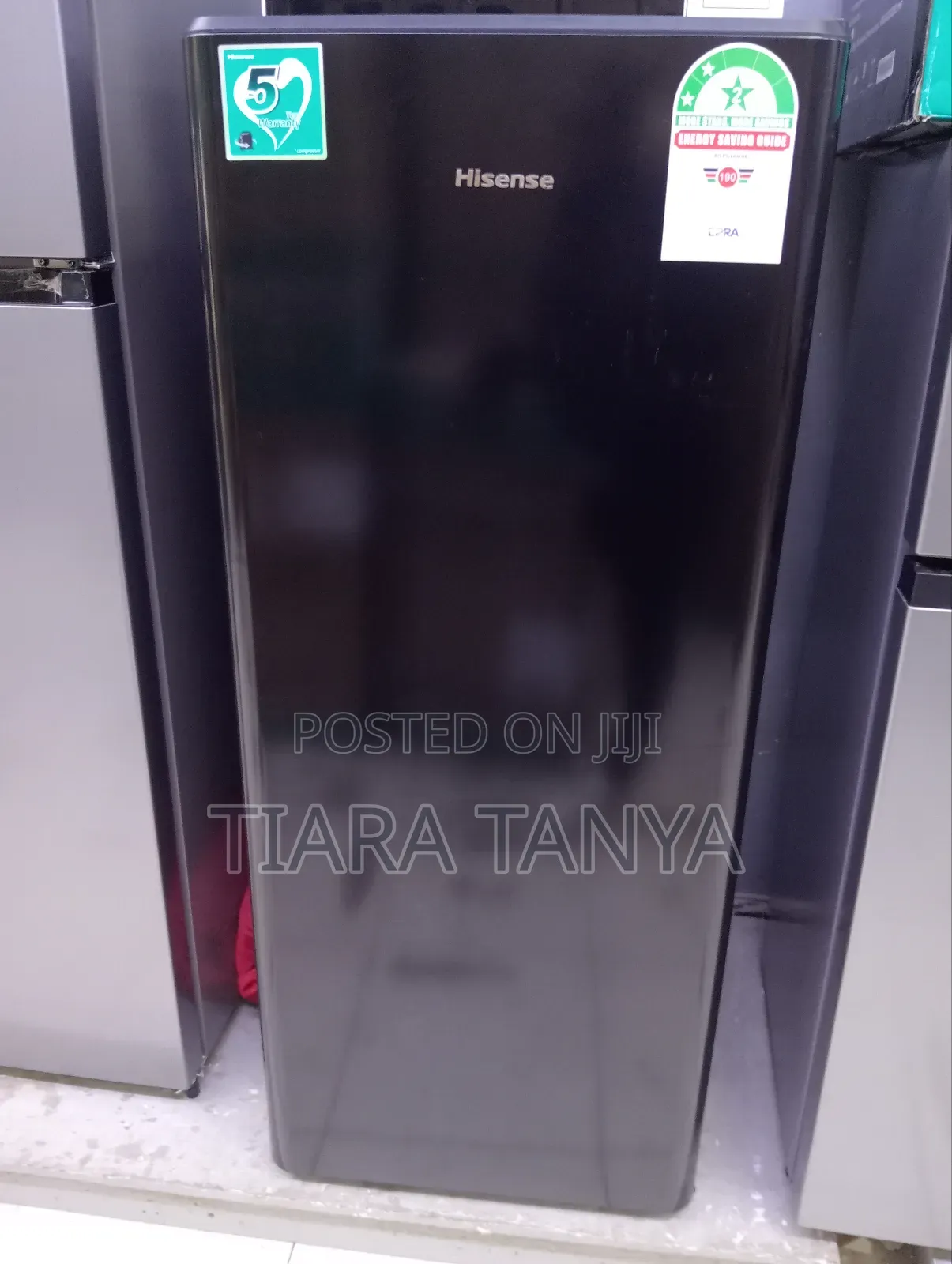 Hisense 176 Liters REF176DR Single Door Fridge,Black