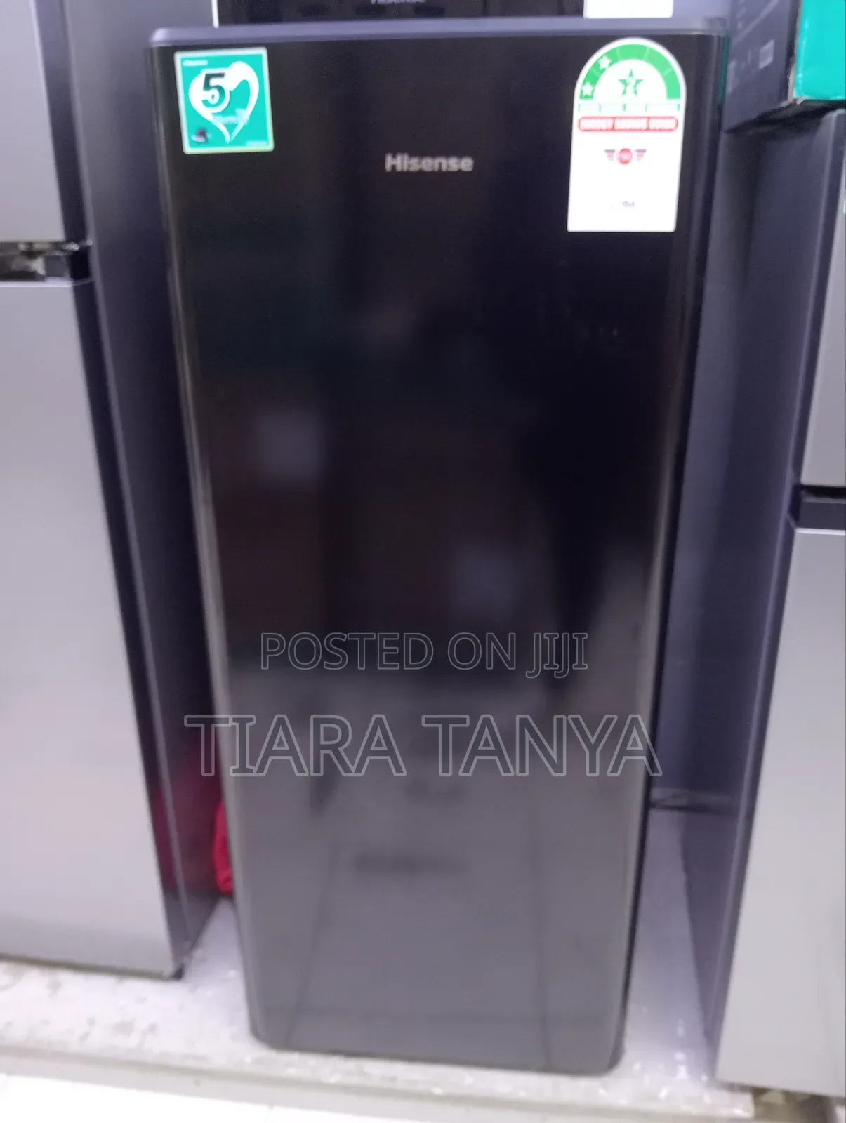 Hisense 176 Liters REF176DR Single Door Fridge,Black