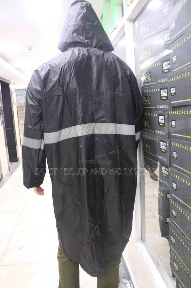 Reflective Rain Coat-collar Hidden Hood