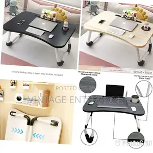 *Folding Breakfast/Study Table Laptop Desk on the Bed*