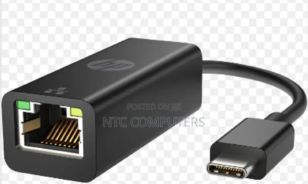 HP USB-C to RJ45 Adapter - Black - V7W66AA