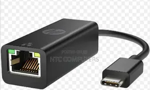 HP USB-C to RJ45 Adapter - Black - V7W66AA