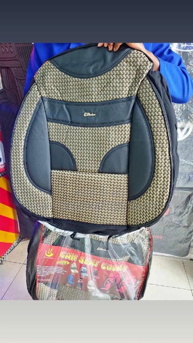 Baije Black Pattern Heavy Duty Fabric With Leather Patches