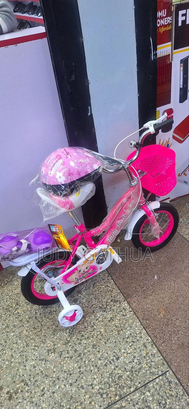Bike With Helment and Protective Gear