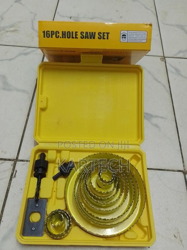 Carbon Steel Hole Saw Set -16 Pieces