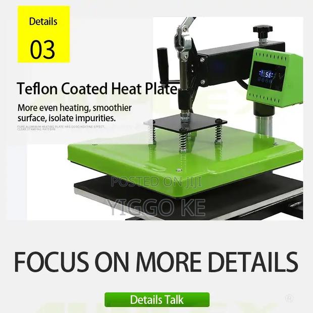 380x380mm A3 Flatbed Heat Press Machine – Premium Quality - thumbnail 3