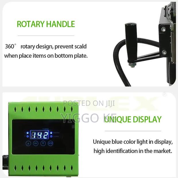 380x380mm A3 Flatbed Heat Press Machine – Premium Quality - thumbnail 4