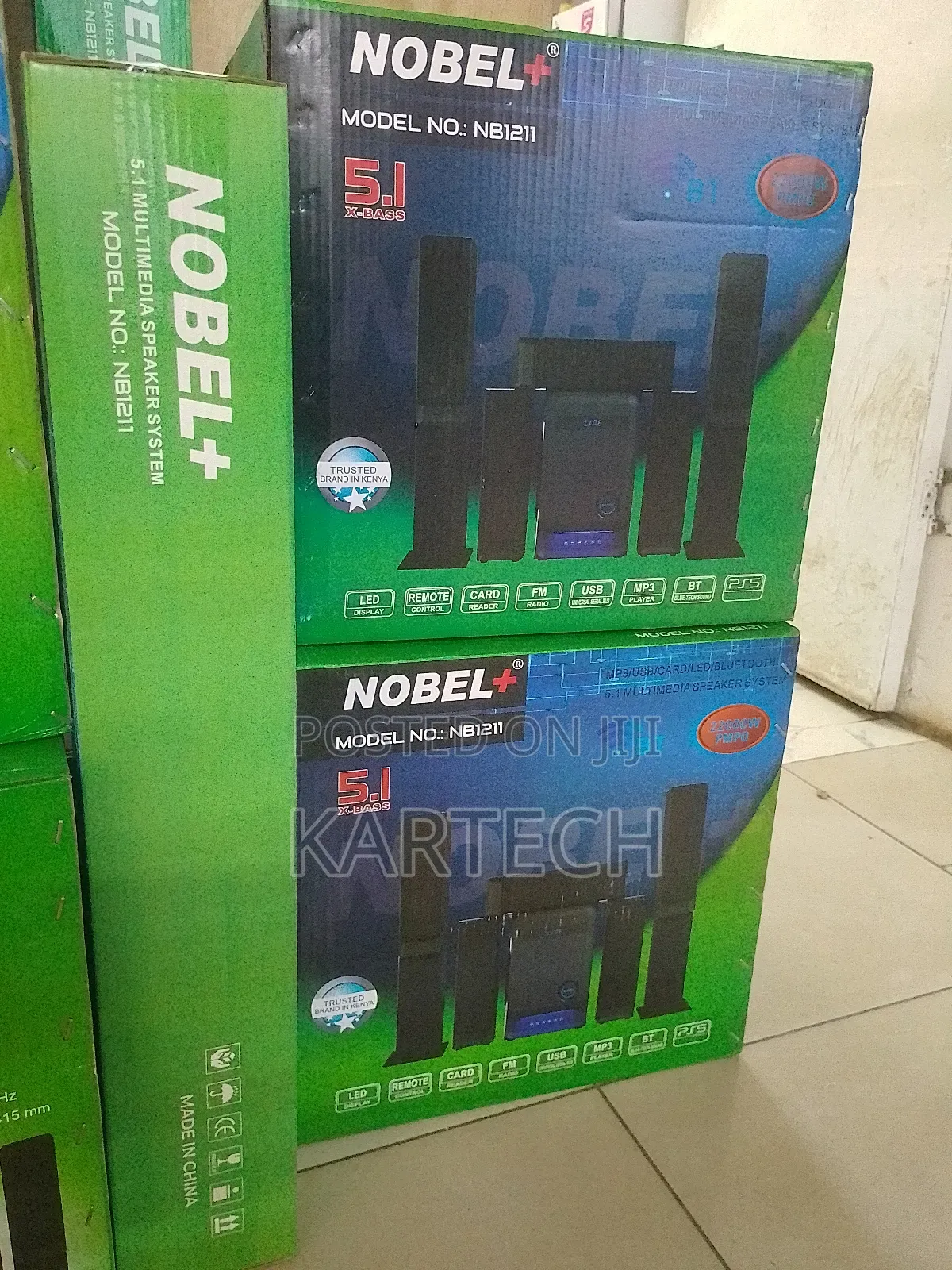 NOBEL Home Theatre System 5.1 USB,SD Card,Bluetooth Woofer