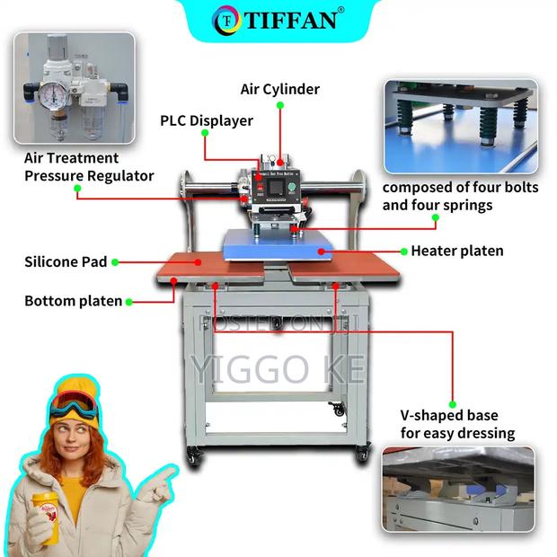 High-Performance Pneumatic Heat Press (A3 A2), Grab Now! - thumbnail 2