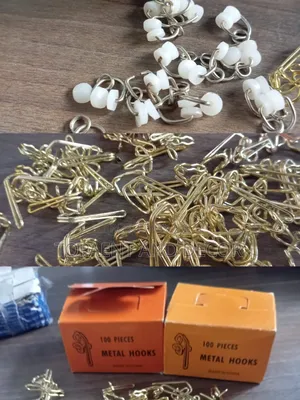 Gold Rail Metallic Hooks ,Rail Runners Available
