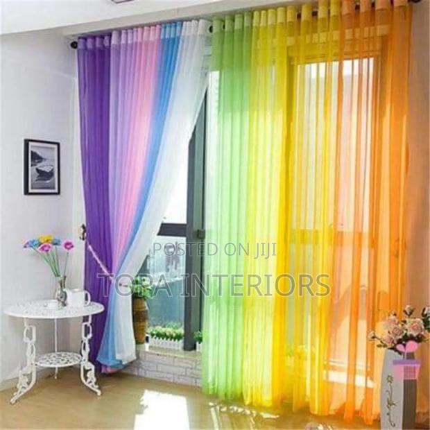 Multicoloured Soft Light Sheers for Home Decor