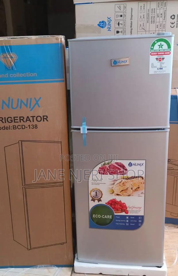 Nunix 138L Large Capacity Double Door Fridge NU/138