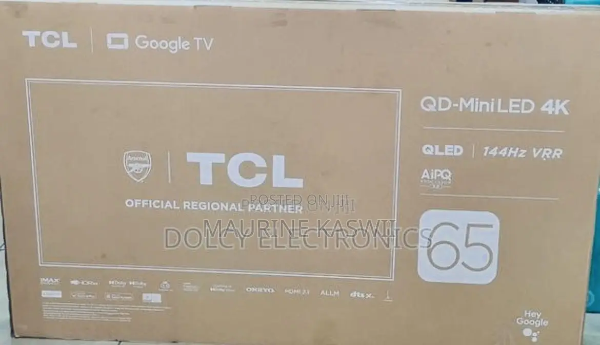 TCL 65 “ Qd- Miniled Google Tv C755