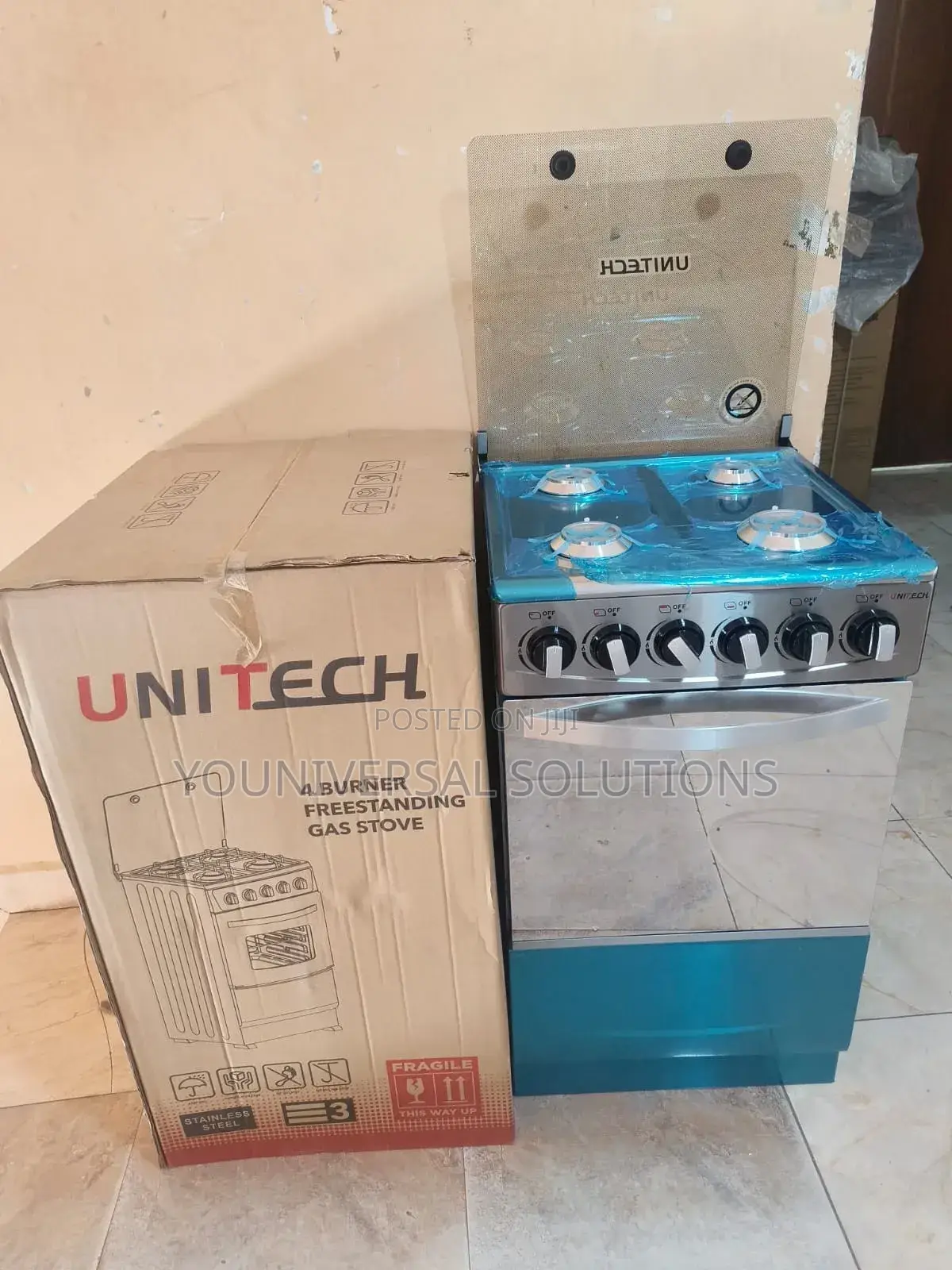Silver 50*55 Unitech Full Gas Freestanding