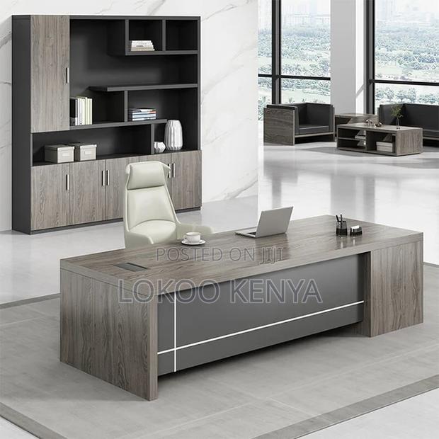 Office Desk:1400mm Rectangular Executive /Computer Desk - thumbnail 4