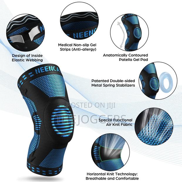 Compression Knee Sleeve With Side Stabilizers Pain Relief - thumbnail 5