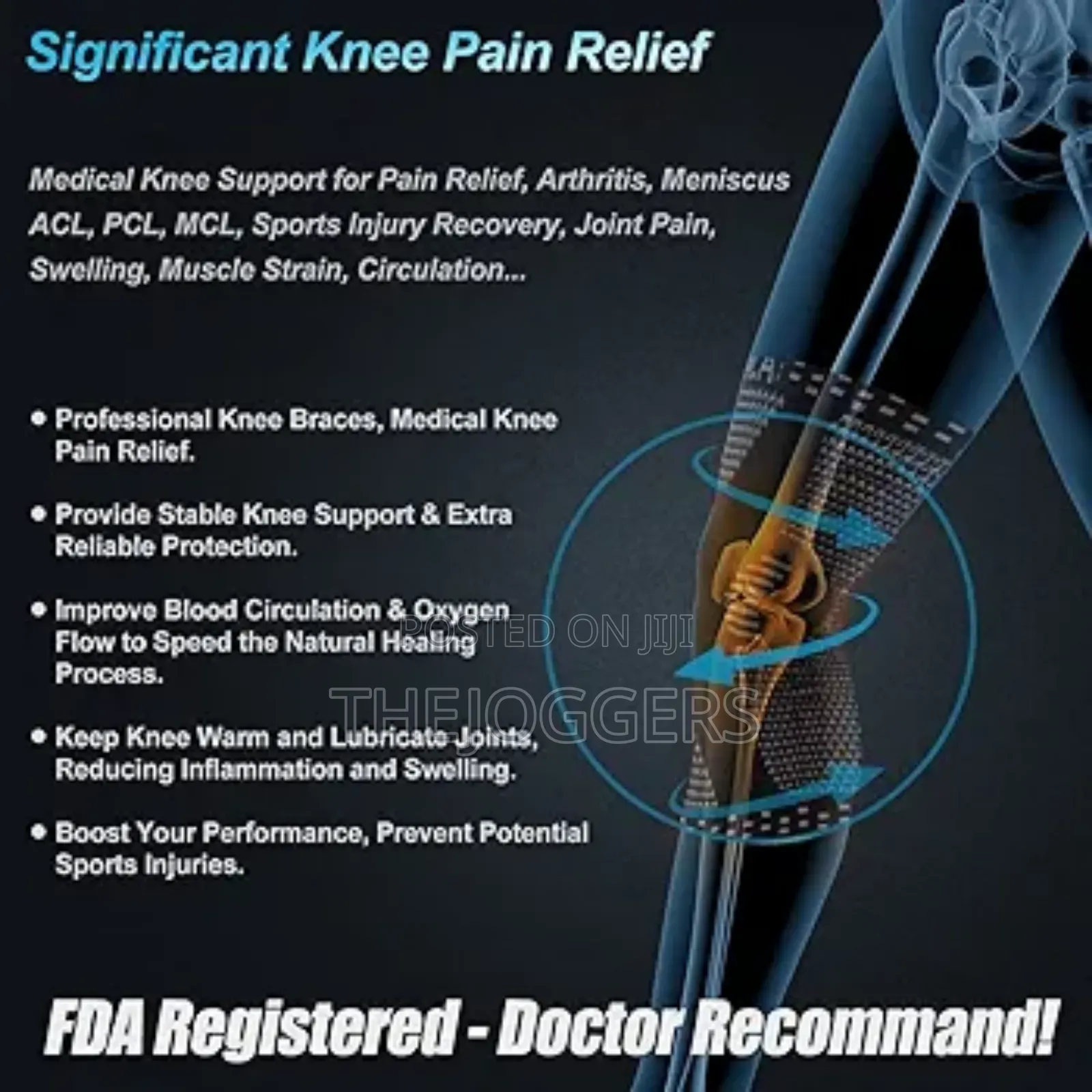 Compression Knee Sleeve With Side Stabilizers Pain Relief