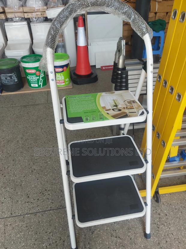 3 Step Steel Foldable Ladder - main view