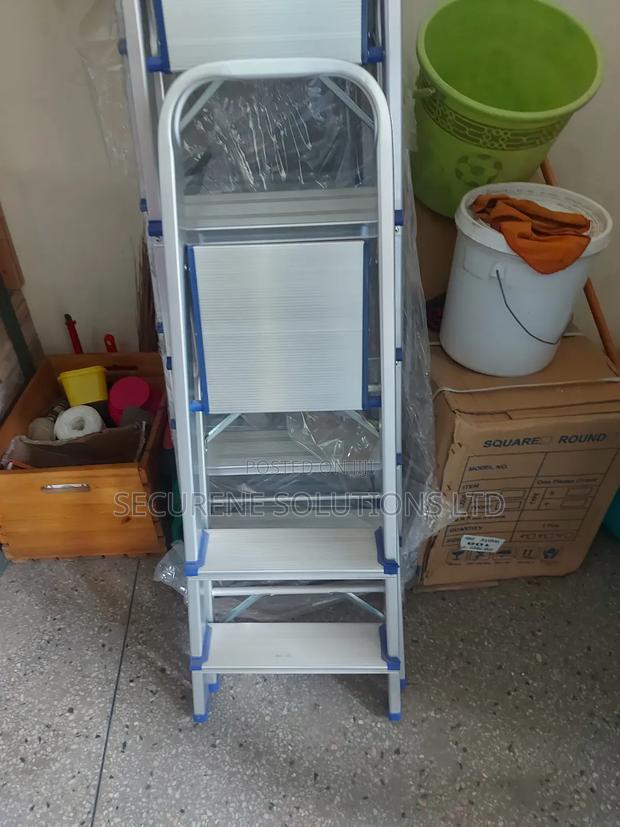 Step Aluminium Heavy Duty Ladder Blue, Silver - main view