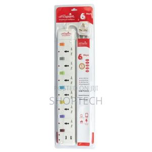 Office Point 6 Ways With Surge Protect 2 Usb Ports - thumbnail 2