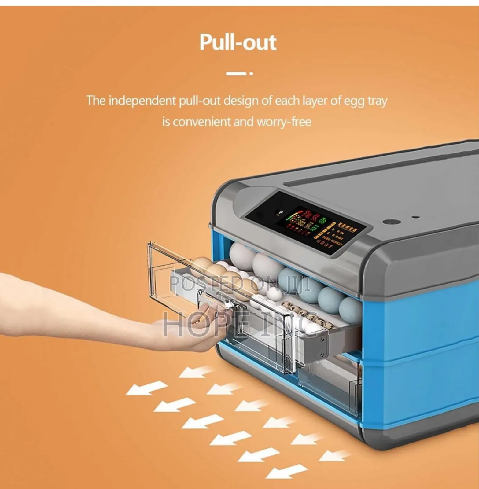 136 Automatic Smart Egg Incubator Ac / Dc