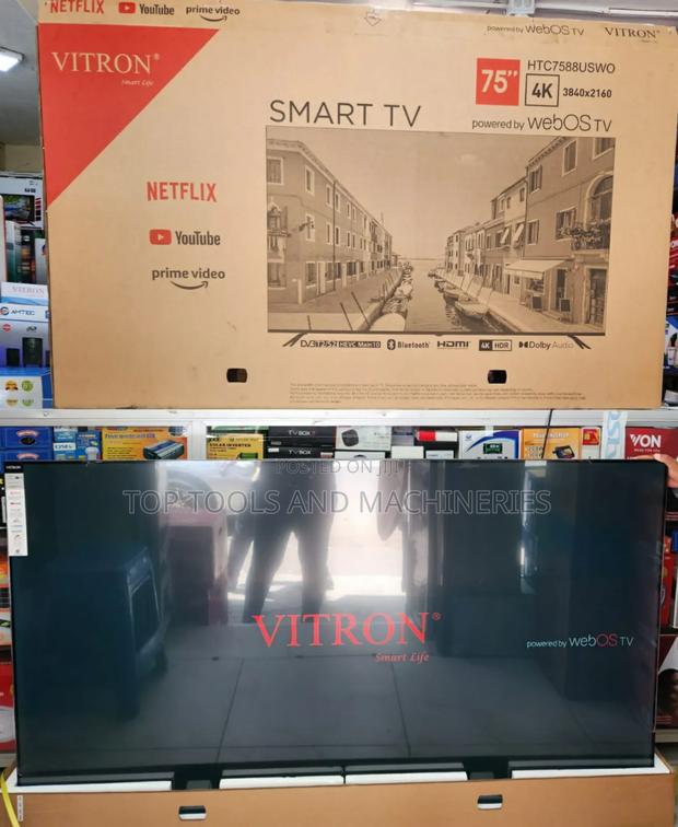 Vitron 75 Inch UHD Frameless Smart TV, DVB-T2+WEBOS - main view