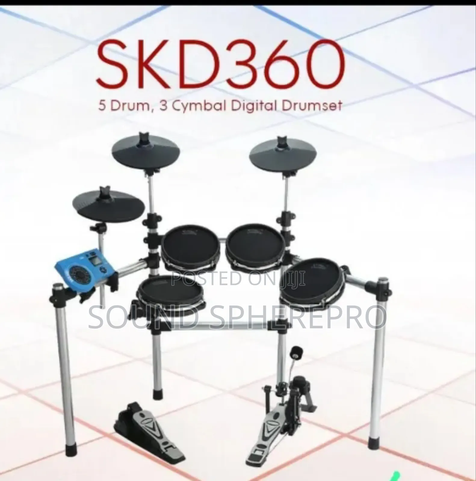 Soundking SKD 360 5piece 3 Stand Digital Drumset