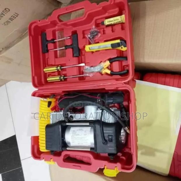 Carrying Case With Tire Inflator/Puncture Repair Kit Tools