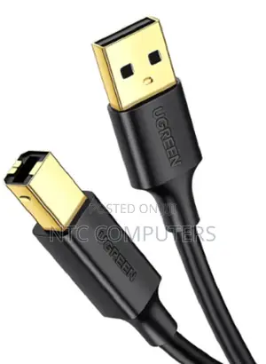UGREEN USB 2.0 AM to BM Printer Cable 2m (Black) - US135