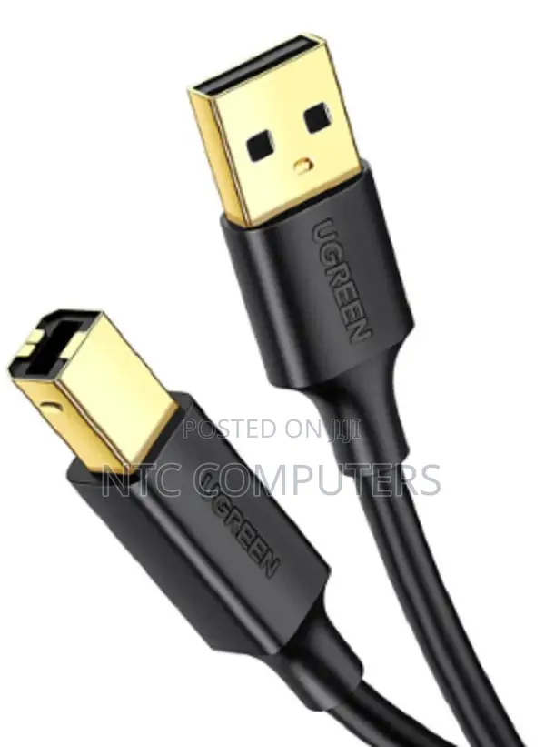 UGREEN USB 2.0 AM to BM Printer Cable 2m (Black) - US135