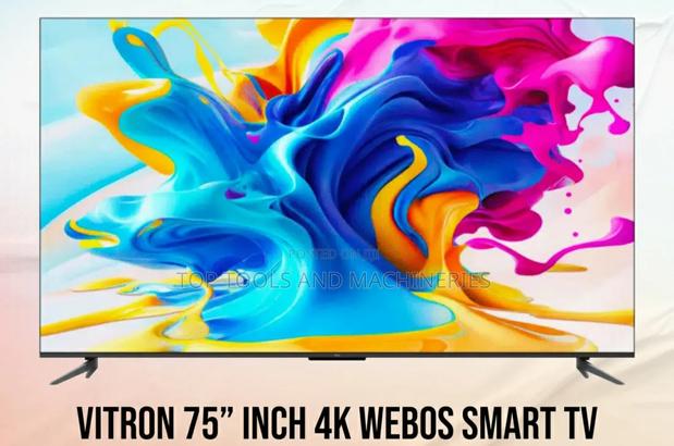 Vitron 75 Inch UHD Frameless Smart TV, DVB-T2+WEBOS - thumbnail 2