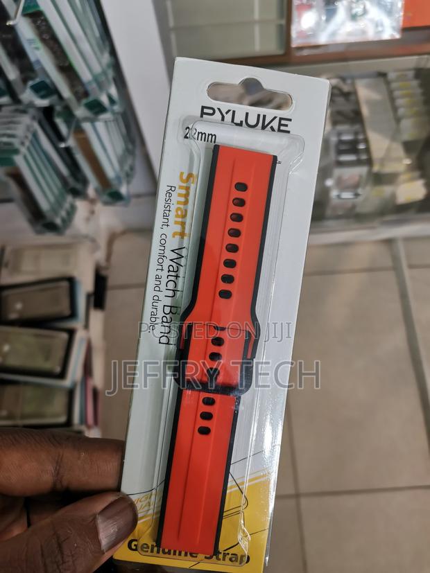 22mm Silicone Smart Watch Braceletes Original Strap -Orange