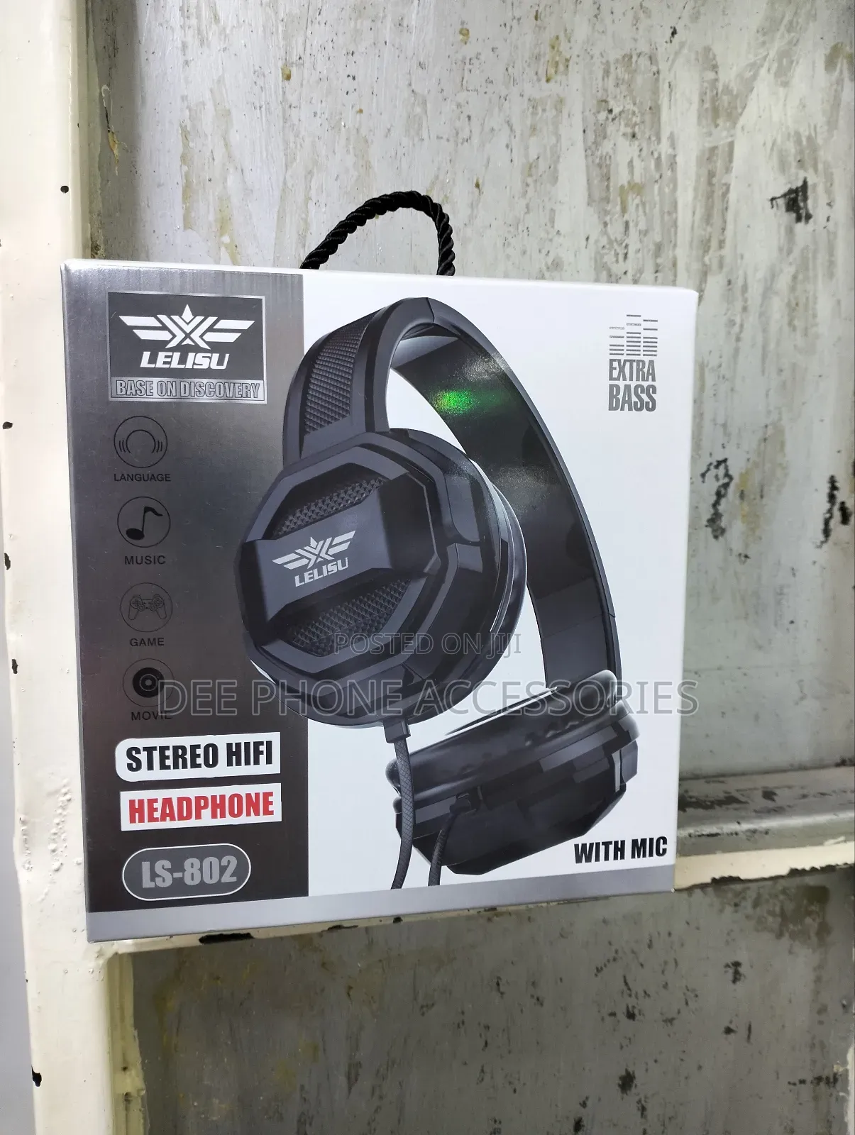 Lelisu Extra Bass Wired Headphones