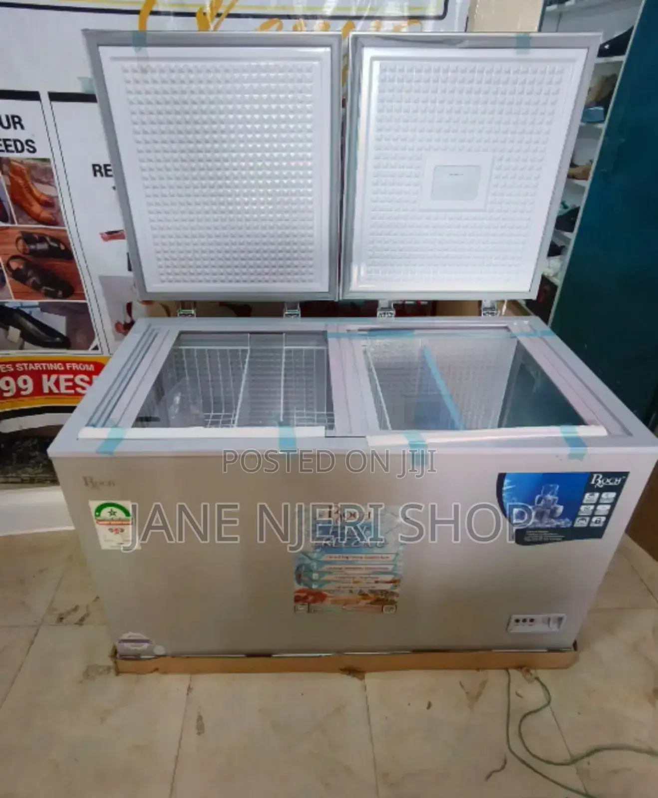 345 Litres Double Door RCF-450g Roch Chest Freezer EC/G